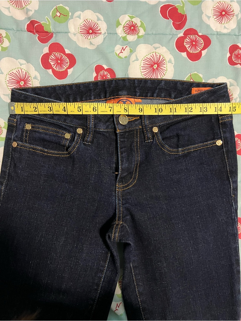 Tory Burch Dark Indigo Super Skinny jeans size 27 - Picture 4 of 6